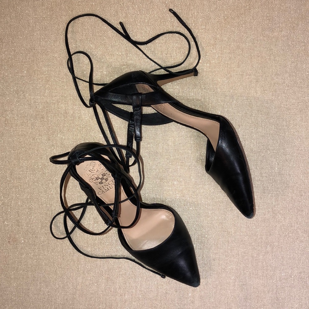 Vince Camuto Bellamy black heels